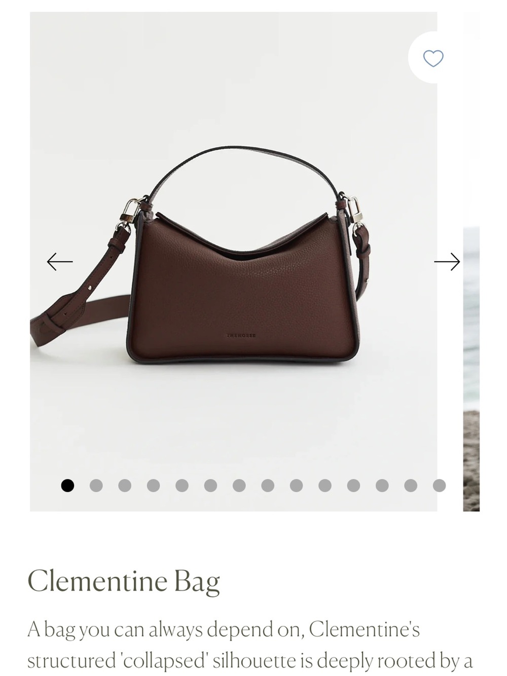 The Horse Clementine Shoulder Bag — Dark Brown